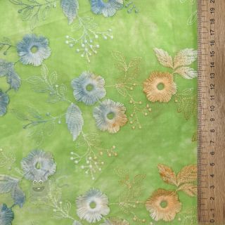 Pamuk TIE DYE EMBROIDERY Poppy design V