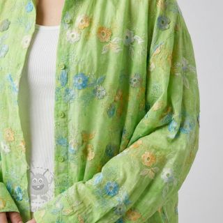 Pamuk TIE DYE EMBROIDERY Poppy design V