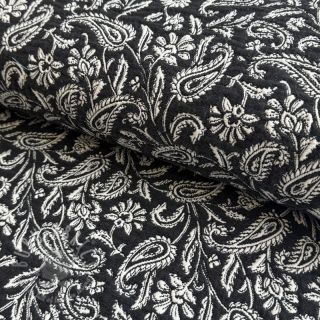 Dekorativna tkanina jacquard Mumbai allover noir