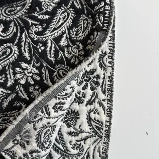 Dekorativna tkanina jacquard Mumbai allover noir