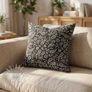 Dekorativna tkanina jacquard Mumbai allover noir