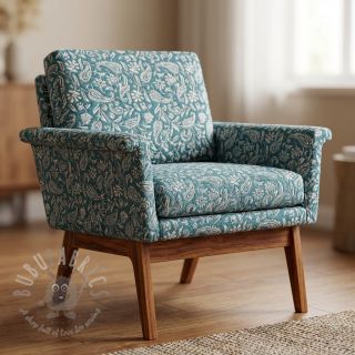 Dekorativna tkanina jacquard Mumbai allover jade