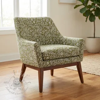 Dekorativna tkanina jacquard Mumbai allover kaki
