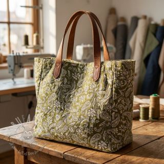 Dekorativna tkanina jacquard Mumbai allover kaki