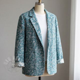 Dekorativna tkanina jacquard Mumbai allover jade