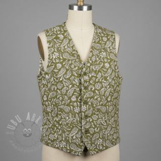 Dekorativna tkanina jacquard Mumbai allover kaki