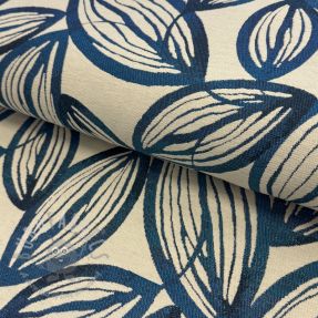Dekorativna tkanina jacquard Folia bleu