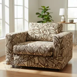 Dekorativna tkanina jacquard Folia chocolat