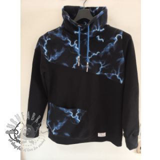 Triko Lightning black digital print