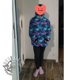 Triko materijal čupav JOGGING In the night design B digital print