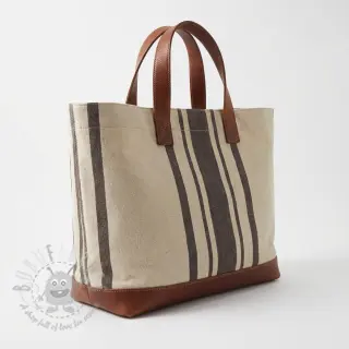 Dekorativna tkanina Bernadette stripe coffee