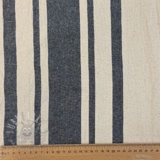 Dekorativna tkanina Bernadette stripe indigo