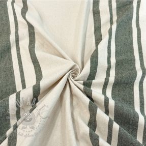 Dekorativna tkanina Bernadette stripe kaki