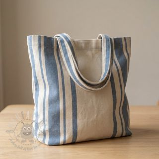 Dekorativna tkanina Bernadette stripe denim