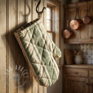 Dekorativna tkanina Bernadette stripe kaki