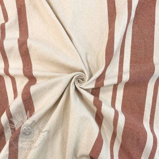 Dekorativna tkanina Bernadette stripe terracotta