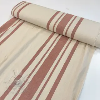 Dekorativna tkanina Bernadette stripe terracotta