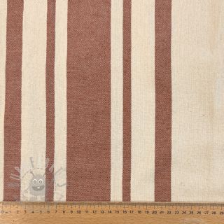 Dekorativna tkanina Bernadette stripe terracotta