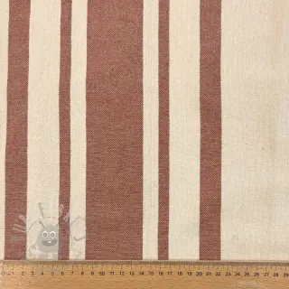 Dekorativna tkanina Bernadette stripe terracotta