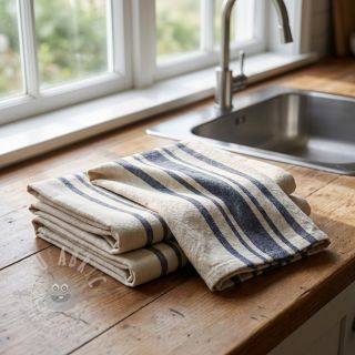 Dekorativna tkanina Bernadette stripe indigo