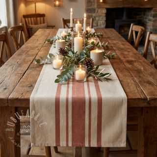 Dekorativna tkanina Bernadette stripe terracotta