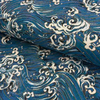 Dekorativna tkanina jacquard Swell allover bleu
