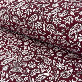 Dekorativna tkanina jacquard Mumbai allover bordeaux