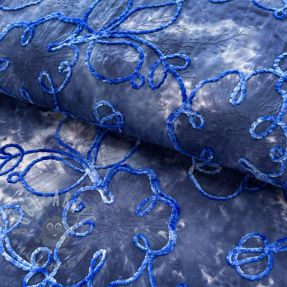 Pamuk TIE DYE Chenille ela design C