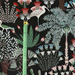 Dekorativna tkanina jacquard Botanic Paradise Bird