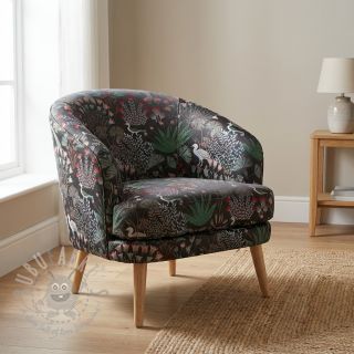 Dekorativna tkanina jacquard Botanic Paradise Bird