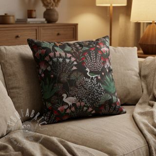 Dekorativna tkanina jacquard Botanic Paradise Bird