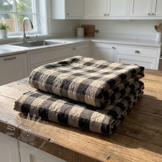 Dekorativna tkanina Celestin lin noir