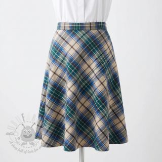 Pamučna tkanina YARN DYED CHECK BRUSHED blue