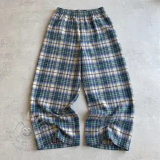 Pamučna tkanina YARN DYED CHECK BRUSHED blue