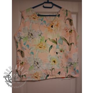 Pamuk SATIN Oahu pink digital print