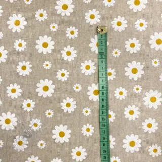 Dekorativna tkanina Linenlook Daisies