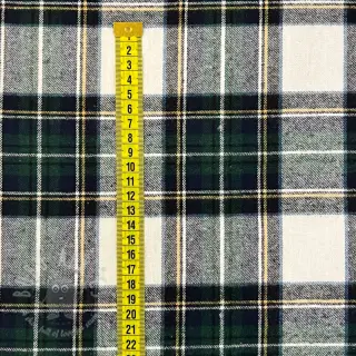 Pamučna tkanina YARN DYED CHECK BRUSHED Daniel ecru navy