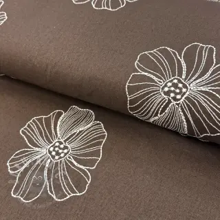 Viskoza s lanom EMBROIDERY Flower Maya brown