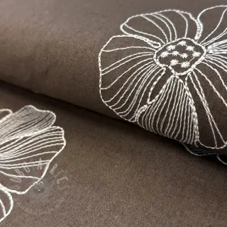 Viskoza s lanom EMBROIDERY Flower Maya brown