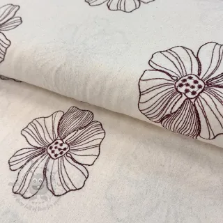 Viskoza s lanom EMBROIDERY Flower Maya natural