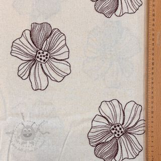 Viskoza s lanom EMBROIDERY Flower Maya natural