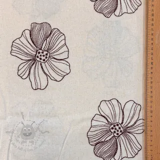 Viskoza s lanom EMBROIDERY Flower Maya natural