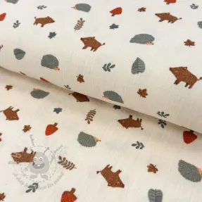 Tetra Tkanina/Muslin Forest animals ORGANIC SIMPLY NATURAL