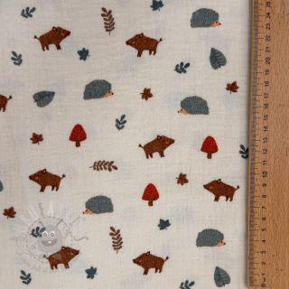 Tetra Tkanina/Muslin Forest animals ORGANIC SIMPLY NATURAL