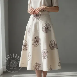 Viskoza s lanom EMBROIDERY Flower Maya natural