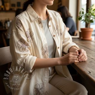 Viskoza s lanom EMBROIDERY Flower Maya natural