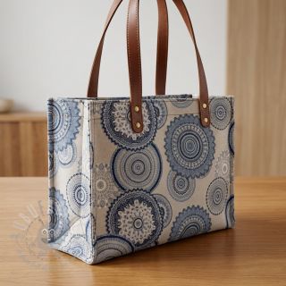 Dekorativna tkanina Linenlook premium Geometric mandala