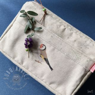 Dekorativna tkanina Linenlook Tiny Garden Birds