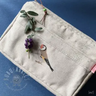 Dekorativna tkanina Linenlook Tiny Garden Birds