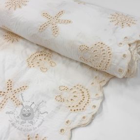 Pamuk EMBROIDERY Sea ornaments white